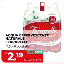 Coop Acqua effervescente naturale Ferrarelle offerta