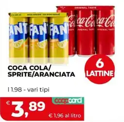 Coop Coca Cola/Sprite/Aranciata offerta
