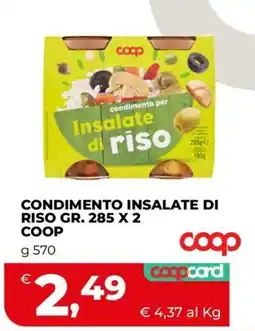 Coop condimento per insalate di riso COOP offerta
