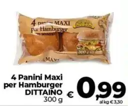 Coop Panini Maxi per Hamburger DITTAINO offerta