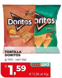 Coop Tortilla Doritos offerta