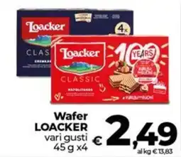 Coop Wafer LOACKER offerta
