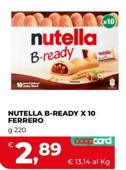 Coop Nutella B-ready offerta
