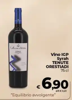 Coop Vino IGP Syrah TENUTE ORESTIADI offerta