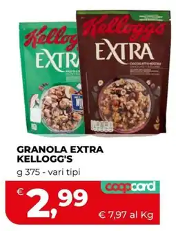 Coop Granola Extra Kellogg's offerta