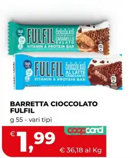 Coop BARRETTA CIOCCOLATO FULFIL offerta
