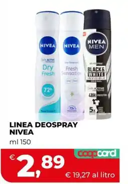 Coop LINEA DEOSPRAY NIVEA offerta