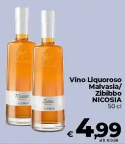 Coop Vino Liquoroso Malvasia/Zibibbo NICOSIA offerta