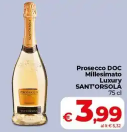 Coop Prosecco DOC Millesimato Luxury SANT'ORSOLA offerta