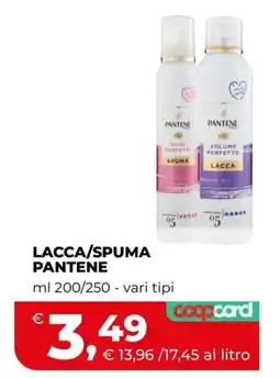 Coop LACCA/SPUMA PANTENE offerta