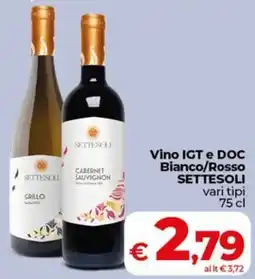 Coop Vino IGT e DOC SETTESOLI offerta
