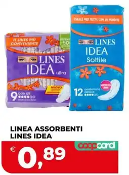 Coop LINEA ASSORBENTI LINES IDEA offerta