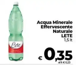 Coop Acqua Minerale Effervescente Naturale LETE offerta