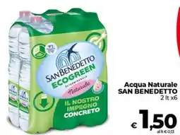 Coop Acqua Naturale SAN BENEDETTO offerta