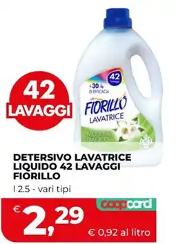 Coop Detersivo lavatrice liquido 42 lavaggi Fiorillo offerta