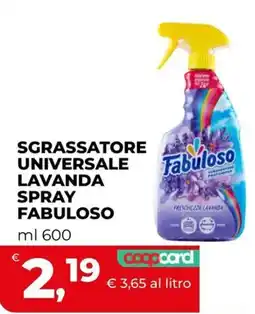 Coop Sgrassatore universale lavanda spray Fabuloso offerta