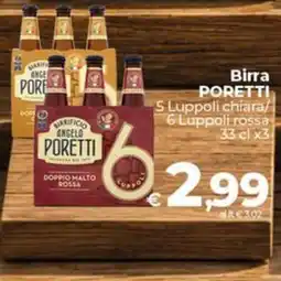 Coop Birra poretti 5 luppoli chiara/ 6 luppoli rossa offerta