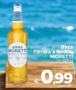 Coop Birra filtrata a freddo Moretti offerta