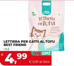 Coop Lettiera per gatti al tofu Best Friend offerta