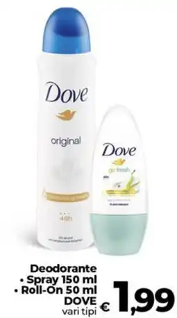Coop Deodorante DOVE offerta