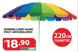 Coop OMBRELLONE MARE POLY ARCOBALENO offerta