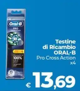 Coop Testine di Ricambio ORAL-B Pro Cross Action offerta