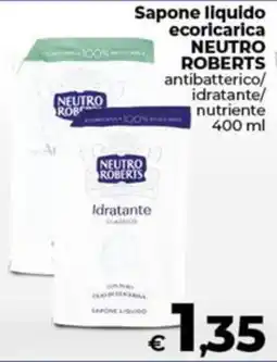 Coop Sapone liquido ecoricarica NEUTRO ROBERTS offerta