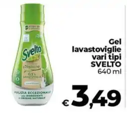Coop Gel lavastoviglie vari tipi SVELTO offerta