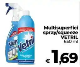 Coop Multisuperfici spray/squeeze VETRIL offerta
