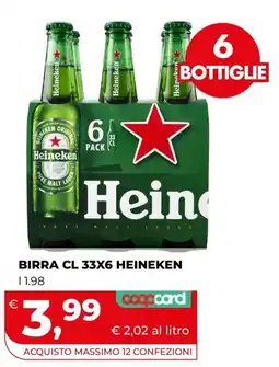 Ipercoop Birra CL 33X6 Heineken offerta