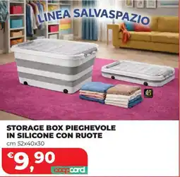 Ipercoop Storage Box Pieghevole in Silicone con Ruote offerta