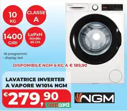 Ipercoop Lavatrice Inverter A Vapore W1014 NGM offerta