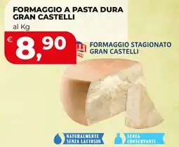 Ipercoop Formaggio a pasta dura Gran Castelli offerta