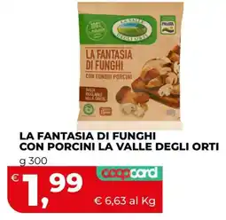 Ipercoop LA FANTASIA DI FUNGHI CON PORCINI LA VALLE DEGLI ORTI offerta