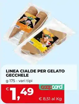 Ipercoop LINEA CIALDE PER GELATO GECCHELE offerta