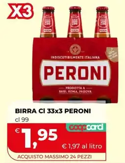 Ipercoop BIRRA CI 33x3 PERONI offerta