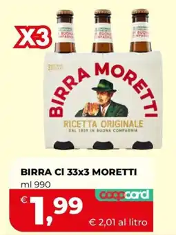 Ipercoop Birra Moretti offerta