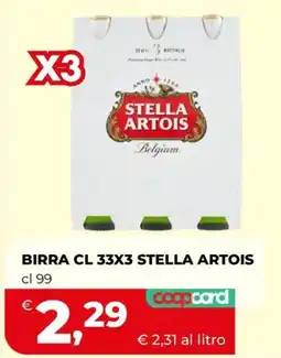 Ipercoop BIRRA CL 33X3 STELLA ARTOIS offerta