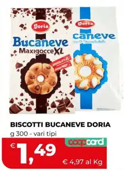 Ipercoop Biscotti Bucaneve Doria offerta