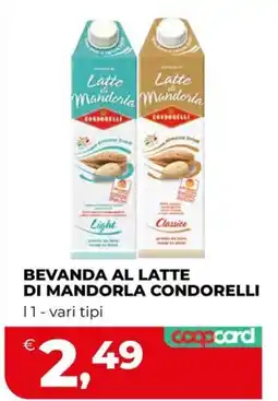 Ipercoop Beveranda al latte di mandorla Condorelli offerta