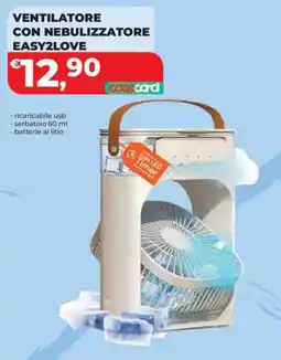 Ipercoop VENTILATORE CON NEBULIZZATORE EASY2LOVE offerta
