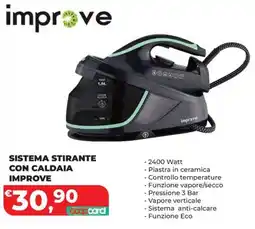 Ipercoop SISTEMA STIRANTE CON CALDAIA IMPROVE offerta
