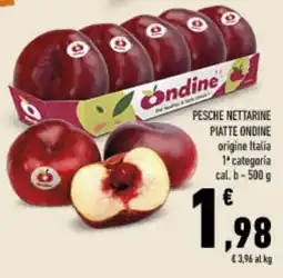 Conad Tuday Pesche Nettarine Piatte Ondine offerta