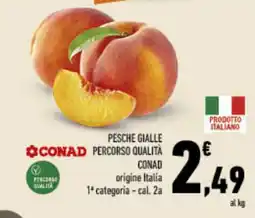 Conad Tuday PESCHE GIALLE PERCORSO QUALITÀ CONAD offerta