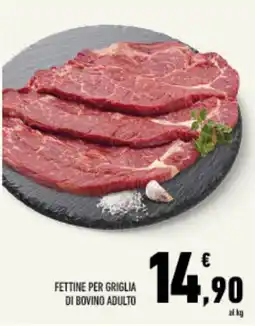 Conad Tuday Fettine per griglia di bovino adulto offerta
