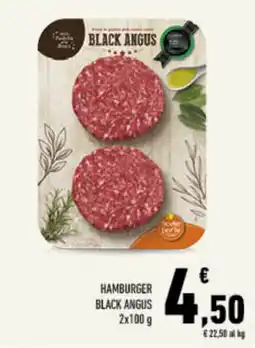 Conad Tuday HAMBURGER BLACK ANGUS offerta