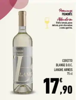 Conad Tuday Ceretto Langhe Arneis offerta