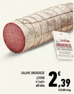 Conad Tuday Salame Ungherese Levoni offerta