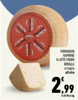 Conad Tuday Formaggio Kaprone a latte crudo offerta