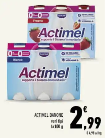 Conad Tuday Actimel Danone offerta